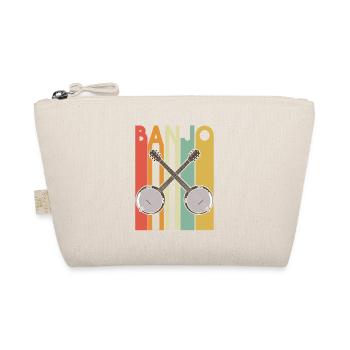 Crossed Banjos Retro Vintage - Organic Pouch - nature - Front