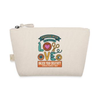 Crocheting Crafted With Heart And Hook Love - Organic Pouch - nature - Front