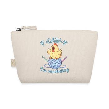 Drôle d’amoureuse du crochet F CAW F Je croquette - Trousse biologique - nature - Devant