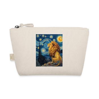 Lion Van Gogh - Organic Pouch - nature - Front