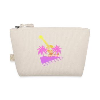 Hawaiian Ukulele Uke Retro 80s 90s - Organic Pouch - nature - Front