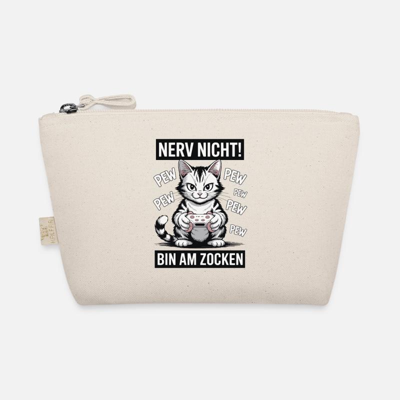 Nerve Not I'm Gambling Gamer Cat Design Organic Pouch