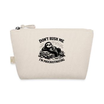 Don't Rush Me Lazy Procrastinating Sloth Animal - Bio-Täschchen - Natur - Vorne