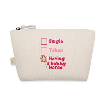 39 Single Taken Having A Hobby Horse - Organic Pouch - nature - Front