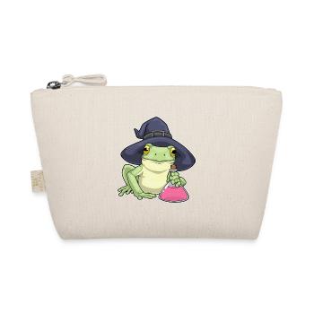Frosch Hexe Zaubertrank - Bio-Täschchen - Natur - Vorne