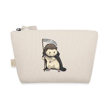 Hedgehog Halloween Grim Reaper - Organic Pouch - nature - Front