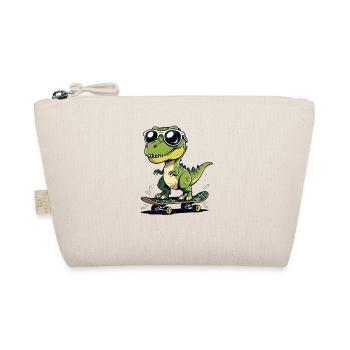 Skater alligator with sunglasses - Organic Pouch - nature - Front