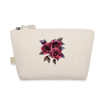 Roses in Neon-Noir Style - Organic Pouch - nature - Front
