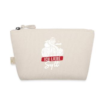North Sea holiday I LOVE SYLT Funny - Organic Pouch - nature - Front
