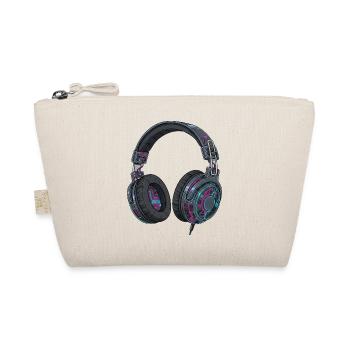 Casques rétro Techno DJ style musical des années 90 - Trousse biologique - nature - Devant
