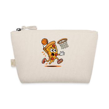 Pizza Slam Dunk Caricature - Organic Pouch - nature - Front