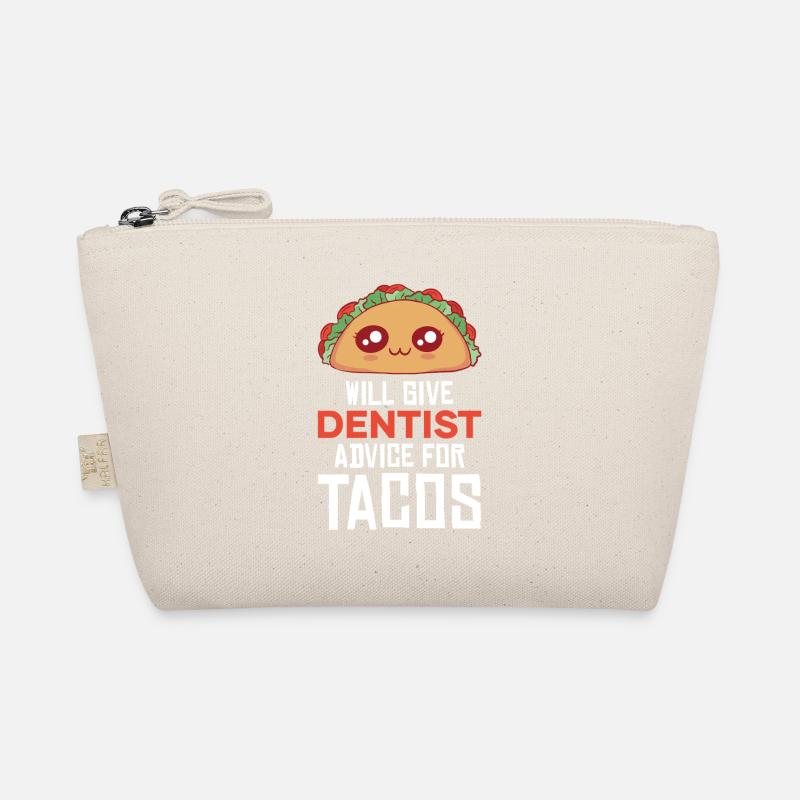 Cuddly taco with dentist joke Organic Pouch