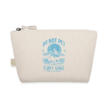 Vintage Buffalo Do Not Pet Fluffy Cows Funny Bison - Organic Pouch - nature - Front