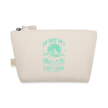 Vintage Buffalo Do Not Pet Fluffy Cows Funny Bison - Organic Pouch - nature - Front