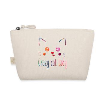Folle Chat, Amante Drôle de Chats - Trousse biologique - nature - Devant