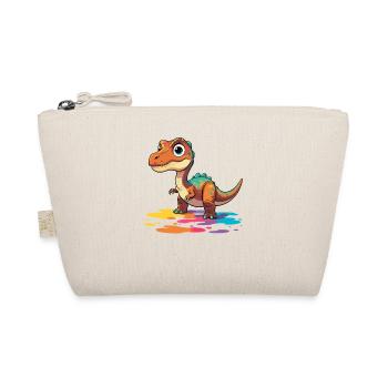 Colorful dinosaur splashes of color - Organic Pouch - nature - Front