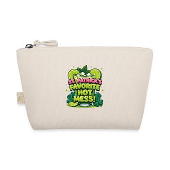 St Patricks Favorite Hot Mess Drink Design - Organic Pouch - nature - Front
