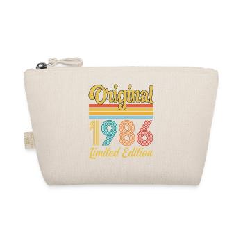 40 Year Anniversary 1986 Original Vintage Gift - Organic Pouch - nature - Front