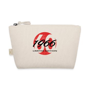 60th Birthday 1966 Gift for Men and Women - Organic Pouch - nature - Front