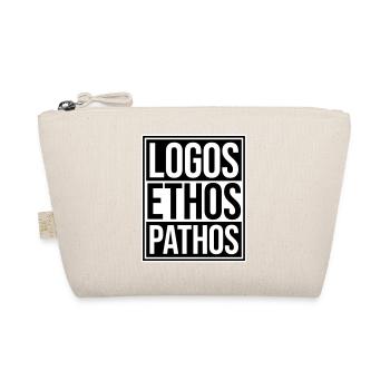 Logos Ethos Pathos Rhetoric Philosophy Student - Organic Pouch - nature - Front