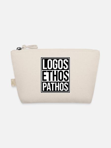 Logos Ethos Pathos Rhetorik Philosophie Student - Bio-Täschchen - Natur - Vorne