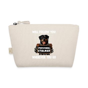 Dog Sayings Dog Owner Gift Dog Walk Rotti - Organic Pouch - nature - Front
