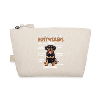 Rottweiler T for training and walking rounds Rotti - Organic Pouch - nature - Front