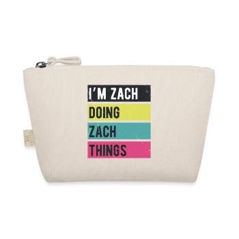 Ich bin Zach, mache Zach-Dinge Retrofarben - Bio-Täschchen - Natur - Vorne