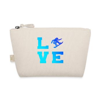 Clean Snowboard Artwork for Women's Snowboard - Organic Pouch - nature - Front