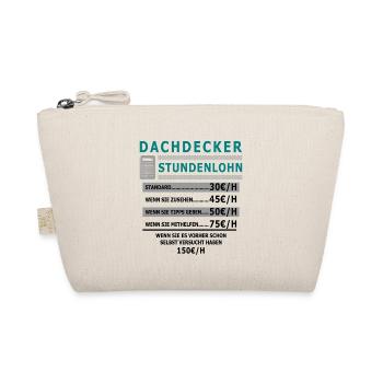 Dachdecker Stundenlohn - Bio-Täschchen - Natur - Vorne