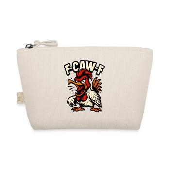F-CAW-F – Naughty Chicken Comic - Organic Pouch - nature - Front