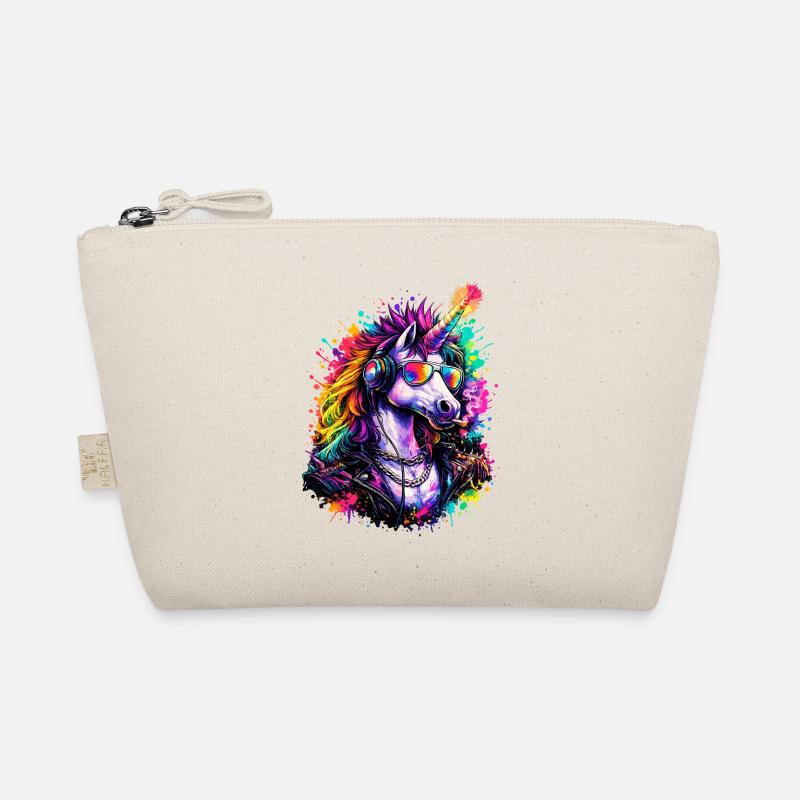 DJ licorne cool avec casque Trousse biologique