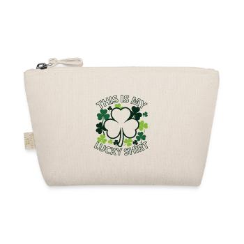 My Lucky Shirt Shamrock Clover Design - Organic Pouch - nature - Front