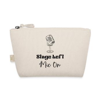 Stage Left Mic On Merch - Organic Pouch - nature - Front