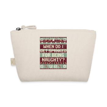 When will I be punished? Naughty Christmas - Organic Pouch - nature - Front