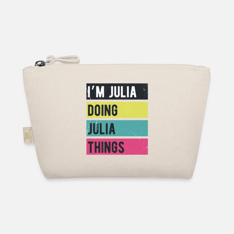 Ich bin Julia Mache Julia Dinge Retrofarben Bio-Täschchen