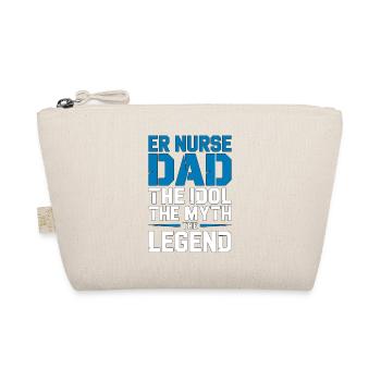 ER Nurse Dad The Idol The Myth The Frontline Nurse - Organic Pouch - nature - Front