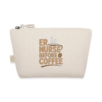 ER Nurse Before Coffee Paramedic Coffee Lover - Organic Pouch - nature - Front