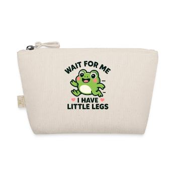 Frosch Spruch Humor Meme Humor Lustig Little Legs - Bio-Täschchen - Natur - Vorne