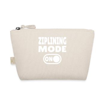 Ziplining Mode ON – Adrenaline on the Zipline - Organic Pouch - nature - Front