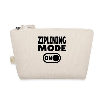 Ziplining Mode ON – Adrenaline on the Zipline - Organic Pouch - nature - Front