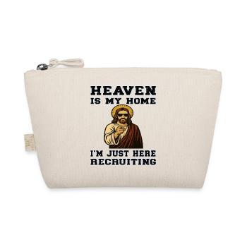 Recruiting Jesus - Heaven is my Home - Organic Pouch - nature - Front