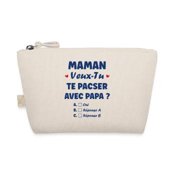 Mom, do you want to enter into a civil partnership with daddy? - Organic Pouch - nature - Front