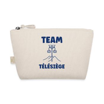 Mountain chairlift team - Organic Pouch - nature - Front