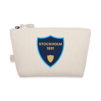 Stockholm 1891 Shield Design - Organic Pouch - nature - Front