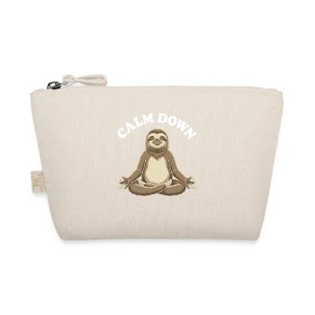 Silent Sloth Meditation Moment - Organic Pouch - nature - Front