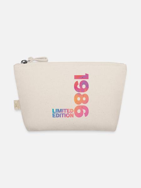 1986 40th Anniversary Birthday Gift - Organic Pouch - nature - Front