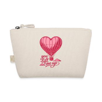 You Lift Me Up | Ballon Heart - Valentine's Day - Bio-Täschchen - Natur - Vorne