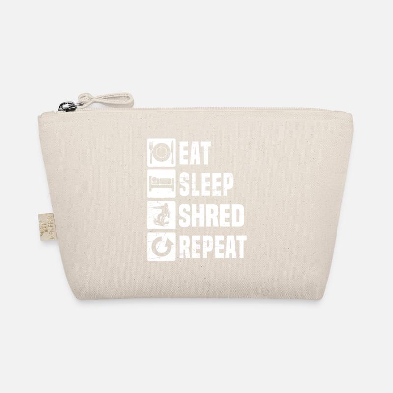 Message de snowboard clair Trousse biologique
