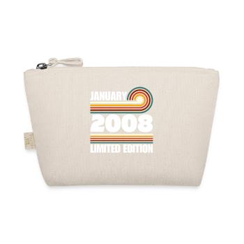 Limited Edition 2008 18. Geburtstag Geschenk - Bio-Täschchen - Natur - Vorne